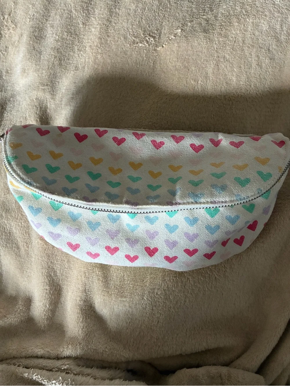 Heart Print Pouch - Multicolor